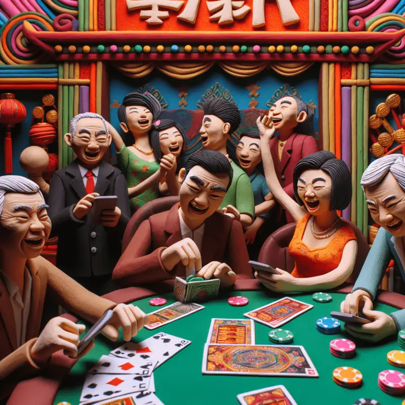 Craps casino game table view with players cheers